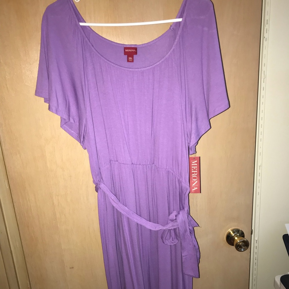 Purple summer dress
